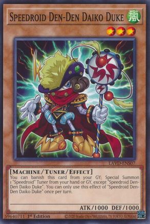 Speedroid Den-Den Daiko Duke (LAVD-ENS07) - Legendary Arc-V Decks 1st Edition - Card Brawlers