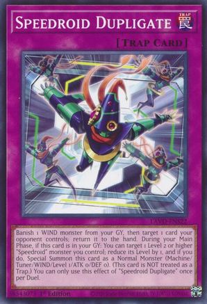 Speedroid Dupligate (LAVD-ENS22) - Legendary Arc-V Decks 1st Edition - Card Brawlers