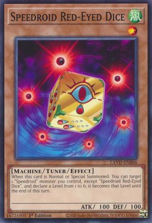 Speedroid Red-Eyed Dice (LAVD-ENS06) - Legendary Arc-V Decks 1st Edition - Card Brawlers