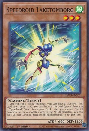 Speedroid Taketomborg (LAVD-ENS05) - Legendary Arc-V Decks 1st Edition - Card Brawlers