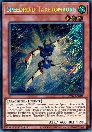 Speedroid Taketomborg (Secret Rare) (LAVD-ENS05) - Legendary Arc-V Decks 1st Edition - Card Brawlers
