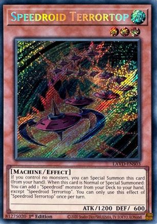 Speedroid Terrortop (Secret Rare) (LAVD-ENS03) - Legendary Arc-V Decks 1st Edition - Card Brawlers