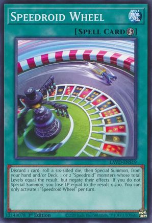 Speedroid Wheel (LAVD-ENS19) - Legendary Arc-V Decks 1st Edition - Card Brawlers