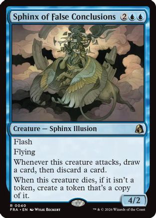 Sphinx of False Conclusions (FRA-040) - Reality Fracture Foil - Card Brawlers