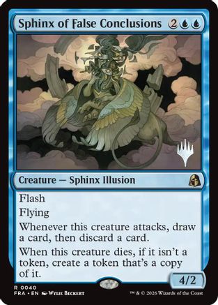 Sphinx of False Conclusions (PPFRA-040) - Promo Pack: Reality Fracture Foil - Card Brawlers