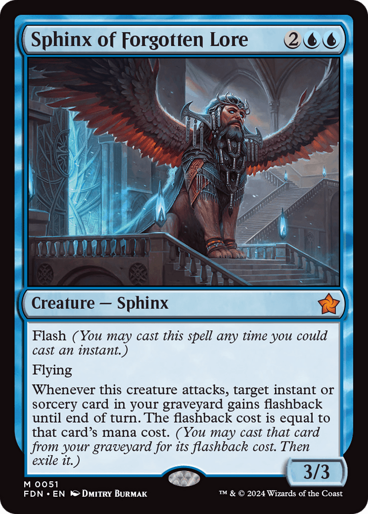 Sphinx of Forgotten Lore [Foundations] - Card Brawlers