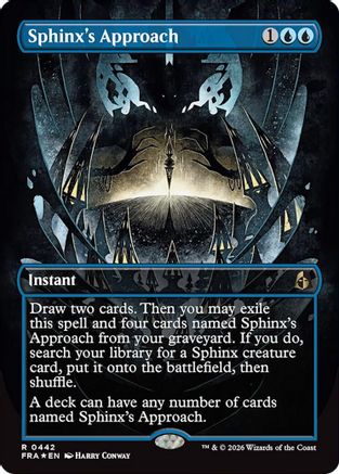 Sphinx's Approach (Borderless) (FRA-442) - Reality Fracture Foil - Card Brawlers