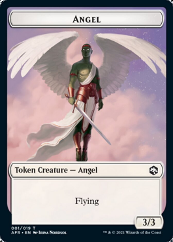 Spider // Angel Double - Sided Token [Dungeons & Dragons: Adventures in the Forgotten Realms Tokens] - Card Brawlers