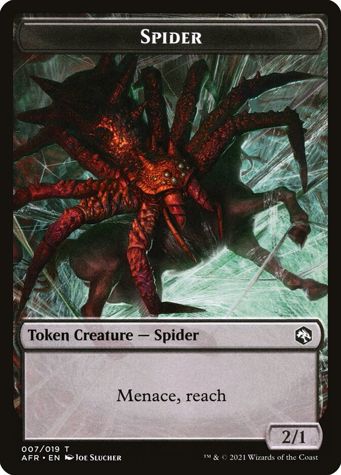 Spider // Faerie Dragon Double - Sided Token [Dungeons & Dragons: Adventures in the Forgotten Realms Tokens] - Card Brawlers