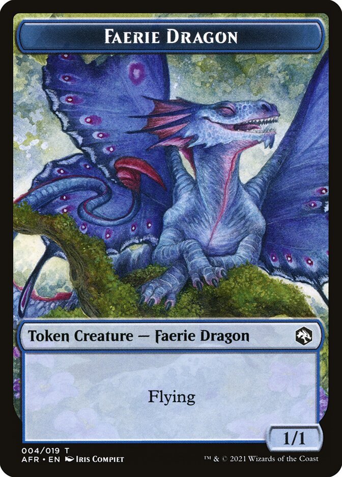 Spider // Faerie Dragon Double - Sided Token [Dungeons & Dragons: Adventures in the Forgotten Realms Tokens] - Card Brawlers