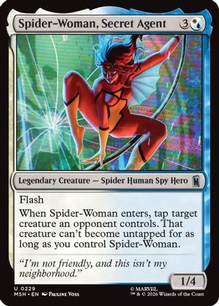 Spider-Woman, Secret Agent (MSH-229) - Marvel Super Heroes - Card Brawlers