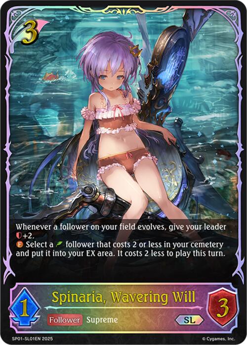 Spinaria, Wavering Will (SL) (SP01 - SL01EN) [Seaside Memories] - Card Brawlers