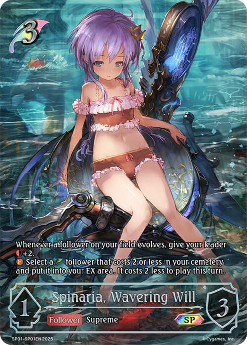Spinaria, Wavering Will (SP) (SP01EN) (SP01 - SP01EN) [Seaside Memories] - Card Brawlers