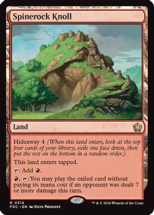 Spinerock Knoll (FDC-314) - Commander: Foundations - Card Brawlers
