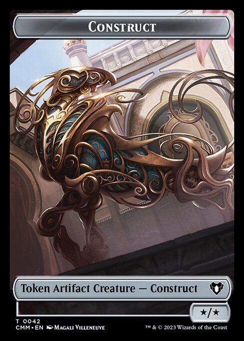 Spirit (0010) // Construct (0042) Double - Sided Token [Commander Masters Tokens] - Card Brawlers