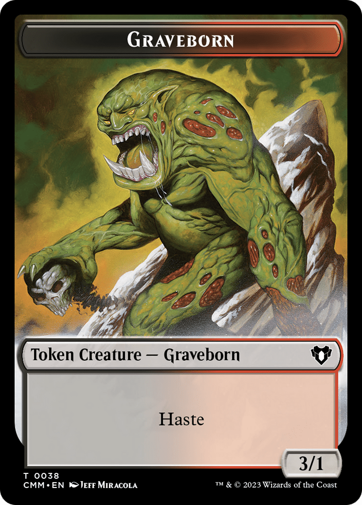 Spirit (0010) // Graveborn Double - Sided Token [Commander Masters Tokens] - Card Brawlers