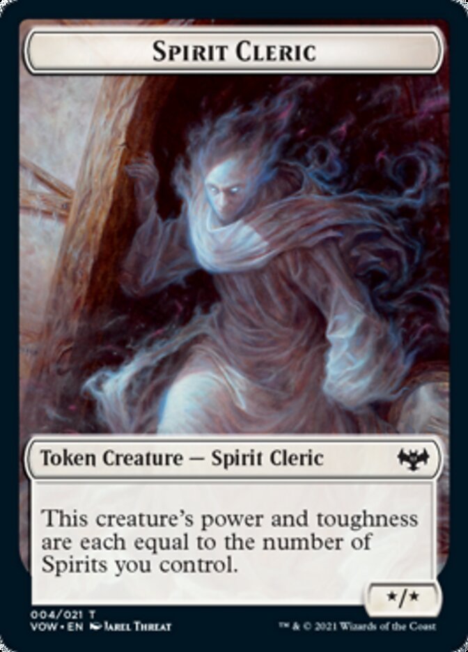 Spirit Cleric Token [Innistrad: Crimson Vow Tokens] - Card Brawlers