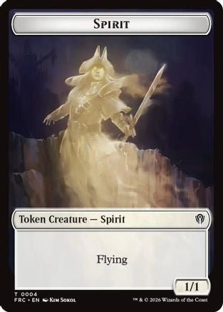 Spirit // Jace Double-Sided Token (FRC-4 // 5) - Commander: Reality Fracture - Card Brawlers
