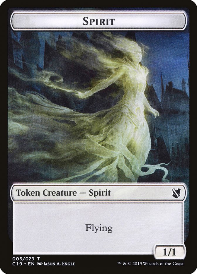 Spirit Token [Commander 2019 Tokens] - Card Brawlers