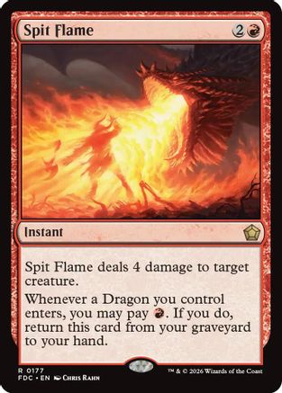 Spit Flame (FDC-177) - Commander: Foundations - Card Brawlers