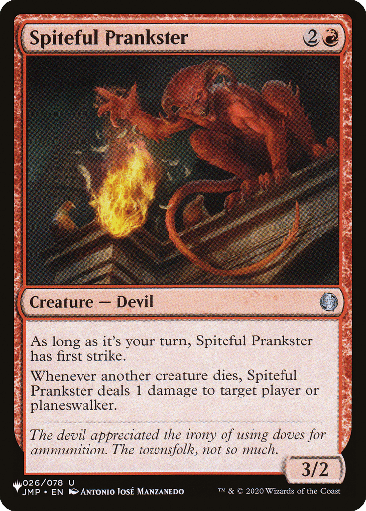 Spiteful Prankster [The List] - Card Brawlers
