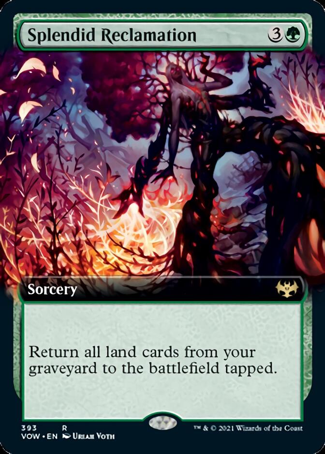 Splendid Reclamation (Extended Art) [Innistrad: Crimson Vow] - Card Brawlers