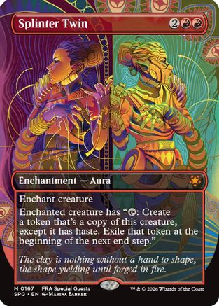 Splinter Twin (Borderless) (SPG-167) - Special Guests Foil - Card Brawlers