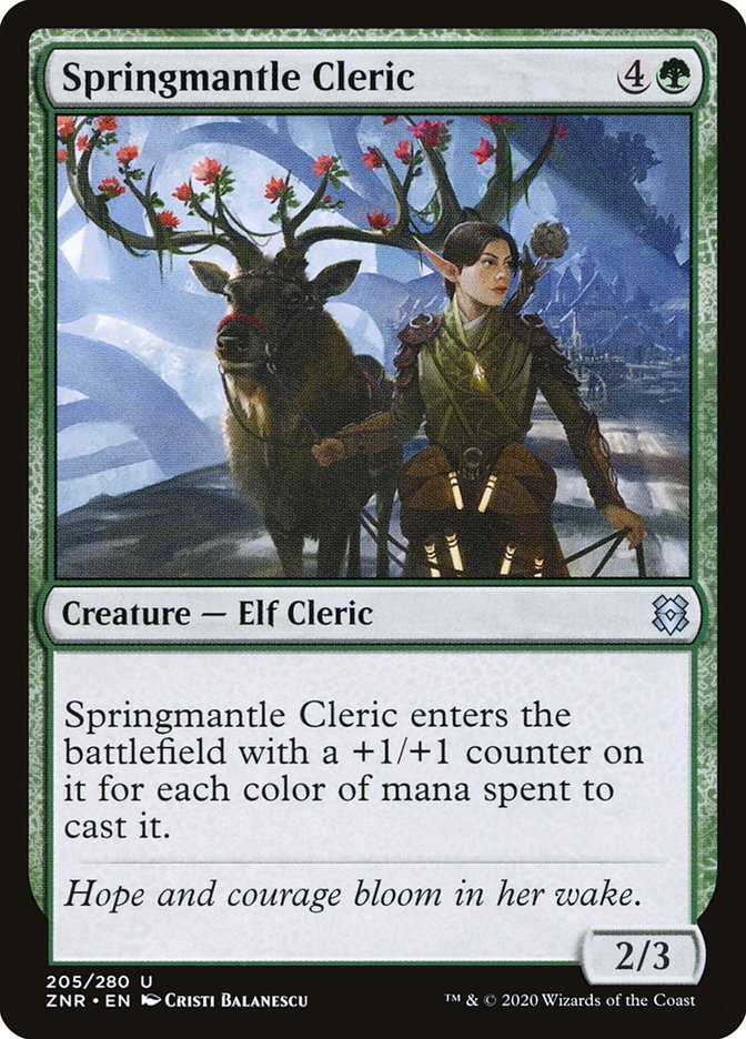 Springmantle Cleric [Zendikar Rising] - Card Brawlers