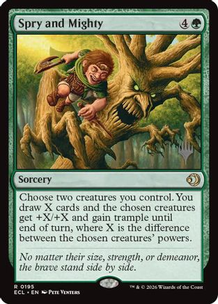 Spry and Mighty (PPECL-195) - Promo Pack: Lorwyn Eclipsed Foil - Card Brawlers
