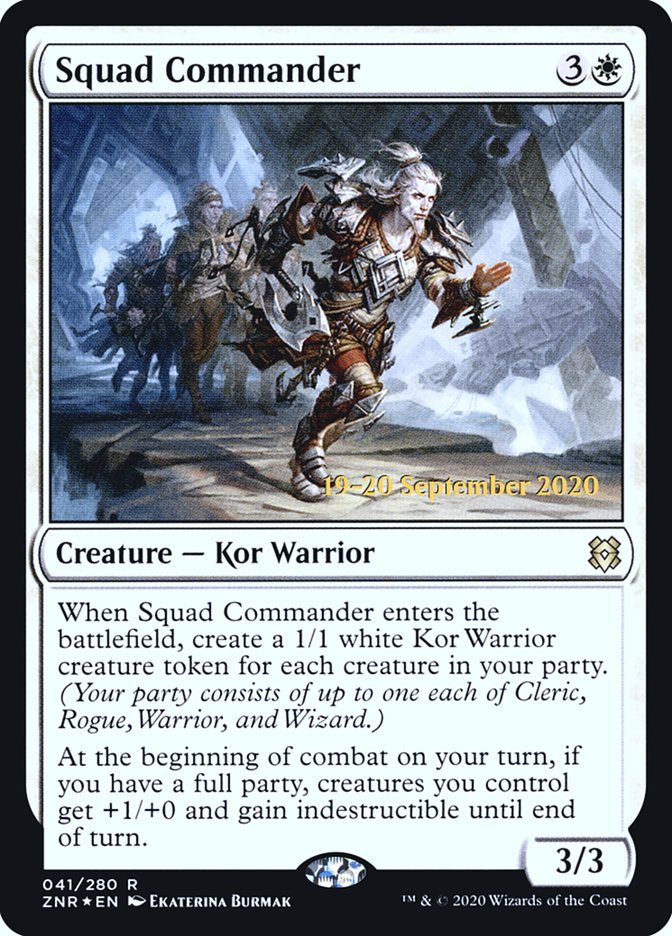 Squad Commander [Zendikar Rising Prerelease Promos] - Card Brawlers