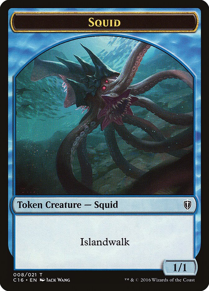 Squid Token [Commander 2016 Tokens] - Card Brawlers
