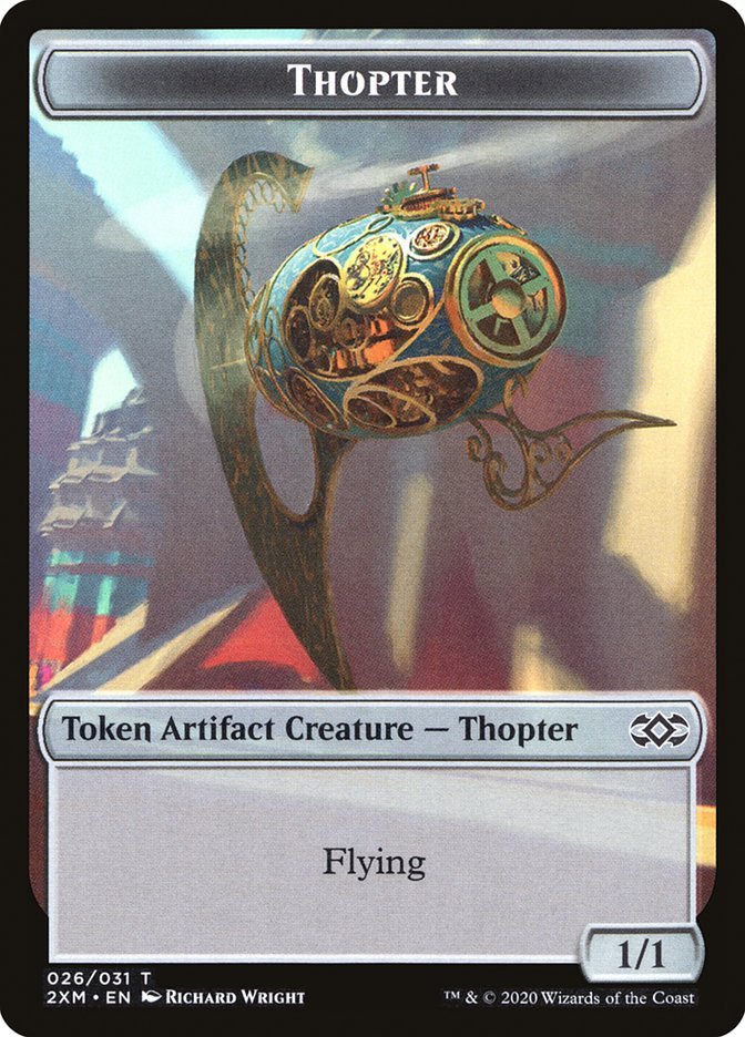 Squirrel // Thopter (026) Double - Sided Token [Double Masters Tokens] - Card Brawlers