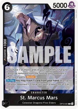 St. Marcus Mars (OP13-091) - Carrying On His Will Foil - Card Brawlers