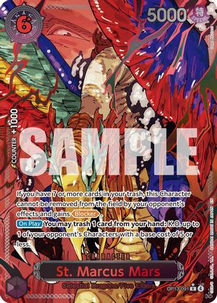 St. Marcus Mars (Parallel) (OP13-091) - Carrying On His Will Foil - Card Brawlers