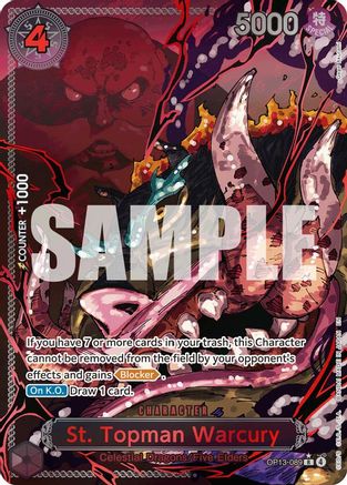 St. Topman Warcury (Parallel) (OP13-089) - Carrying On His Will Foil - Card Brawlers