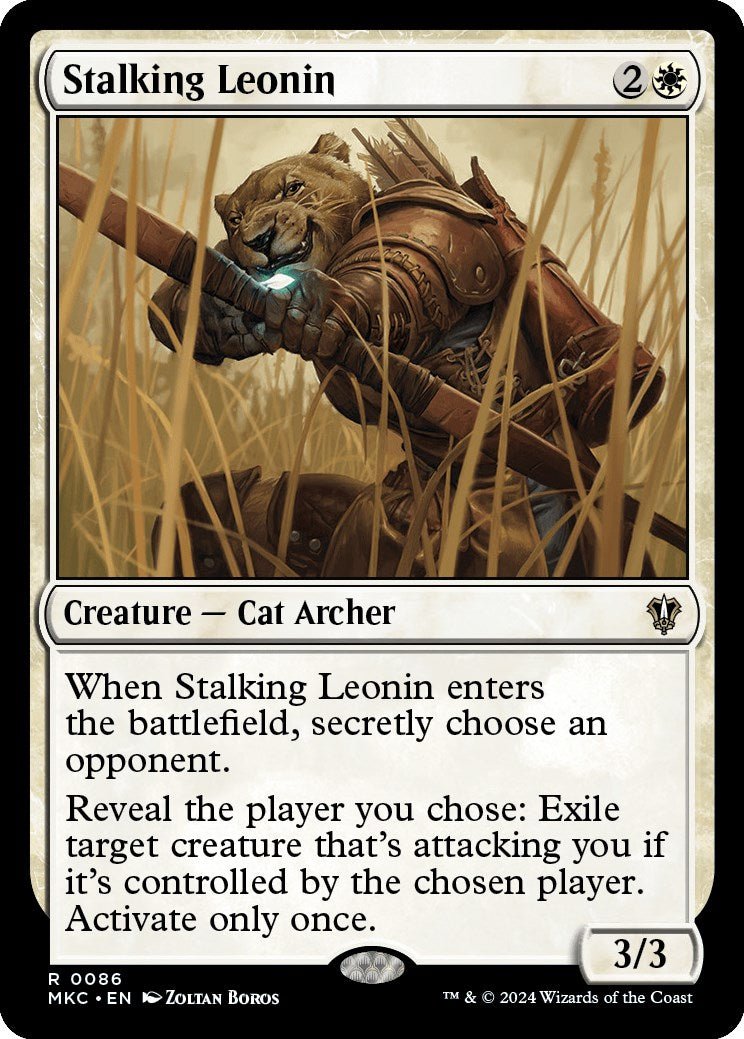 Stalking Leonin [Murders at Karlov Manor Commander] - Card Brawlers