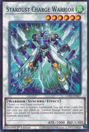 Stardust Charge Warrior (LAVD-ENS27) - Legendary Arc-V Decks 1st Edition - Card Brawlers