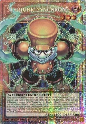 Starjunk Synchron (Starlight Rare) (Extended Art) (MAMO-EN008) - Magnificent Monsters 1st Edition - Card Brawlers