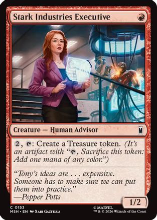 Stark Industries Executive (MSH-153) - Marvel Super Heroes - Card Brawlers