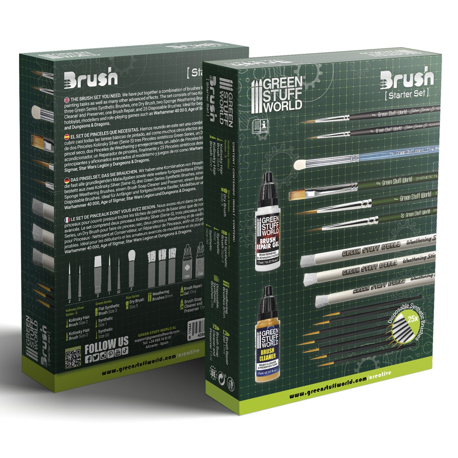 Starter Brush Set - Green Stuff World - Card Brawlers | Quebec | Canada |