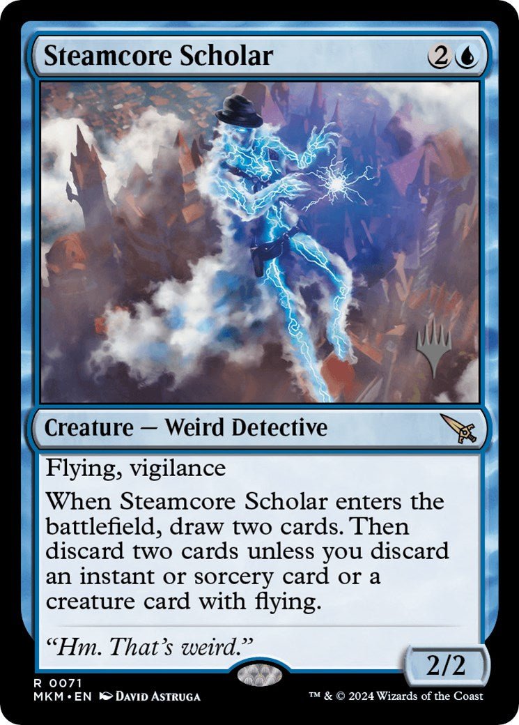 Steamcore Scholar (Promo Pack) [Murders at Karlov Manor Promos] - Card Brawlers