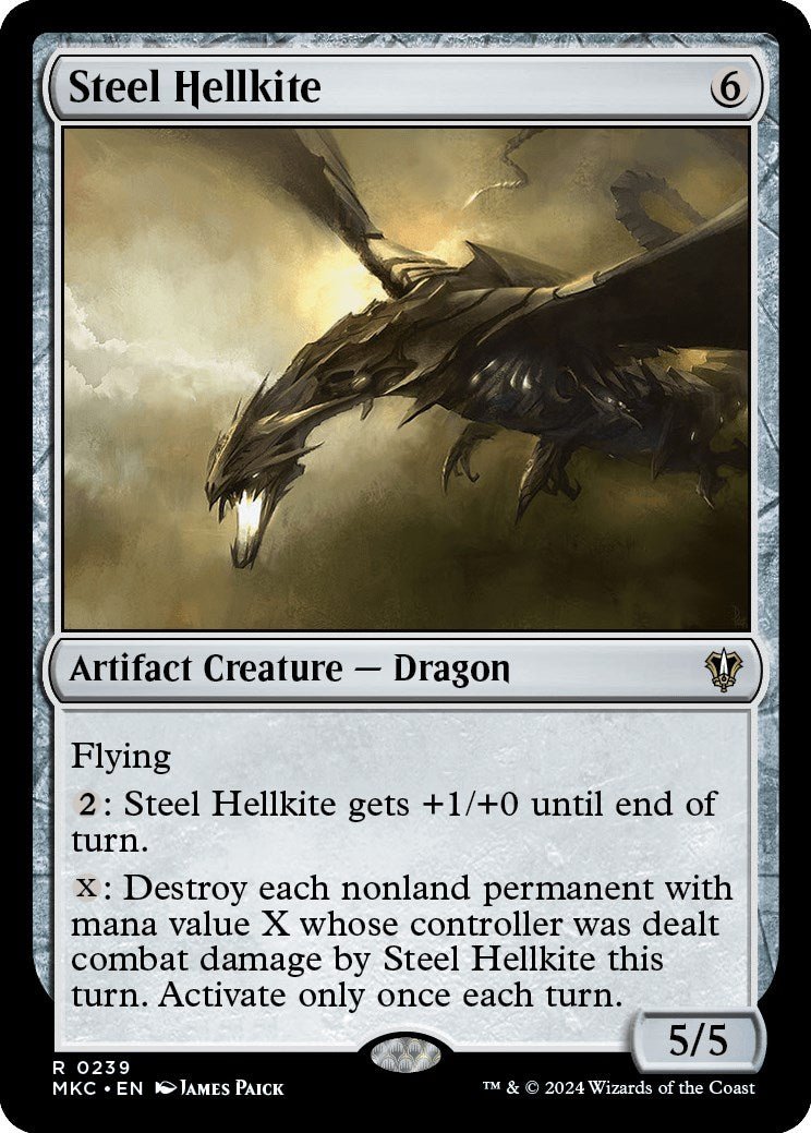 Steel Hellkite [Murders at Karlov Manor Commander] - Card Brawlers