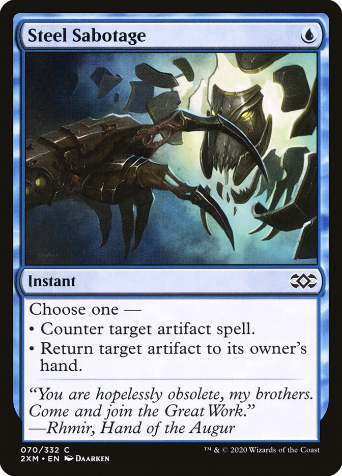 Steel Sabotage [Double Masters] - Card Brawlers