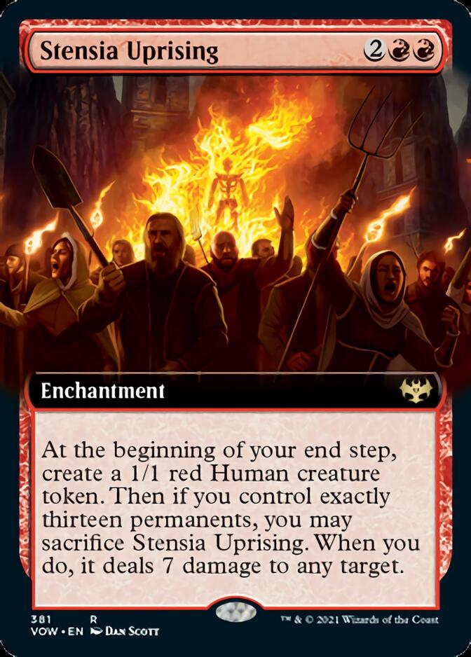 Stensia Uprising (Extended Art) [Innistrad: Crimson Vow] - Card Brawlers