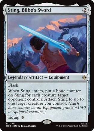 Sting, Bilbo's Sword (HOB-178) - The Hobbit Foil - Card Brawlers