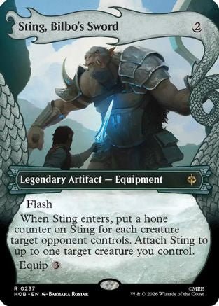 Sting, Bilbo's Sword (Showcase) (HOB-237) - The Hobbit - Card Brawlers