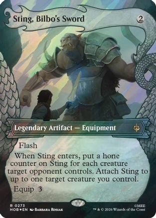 Sting, Bilbo's Sword (Showcase) (Surge Foil) (HOB-273) - The Hobbit Foil - Card Brawlers