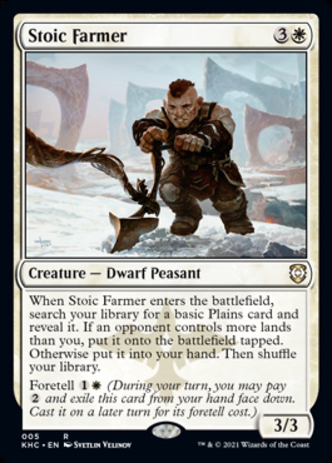 Stoic Farmer [Kaldheim Commander] - Card Brawlers