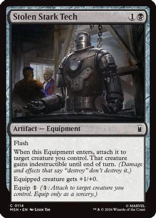 Stolen Stark Tech (MSH-114) - Marvel Super Heroes - Card Brawlers