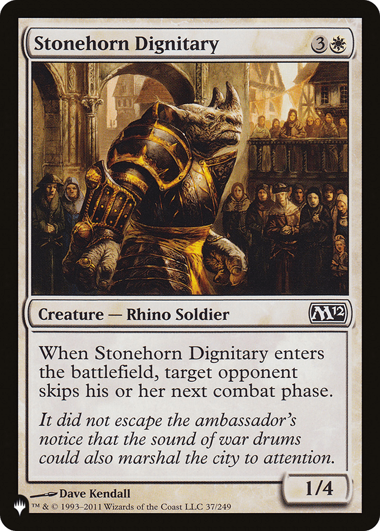Stonehorn Dignitary [The List] - Card Brawlers